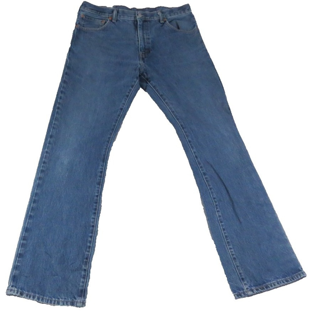 VTG Levi's 517 Bootcut High Rise Denim Jeans Mens W35 Blue 100% Cotton Authentic